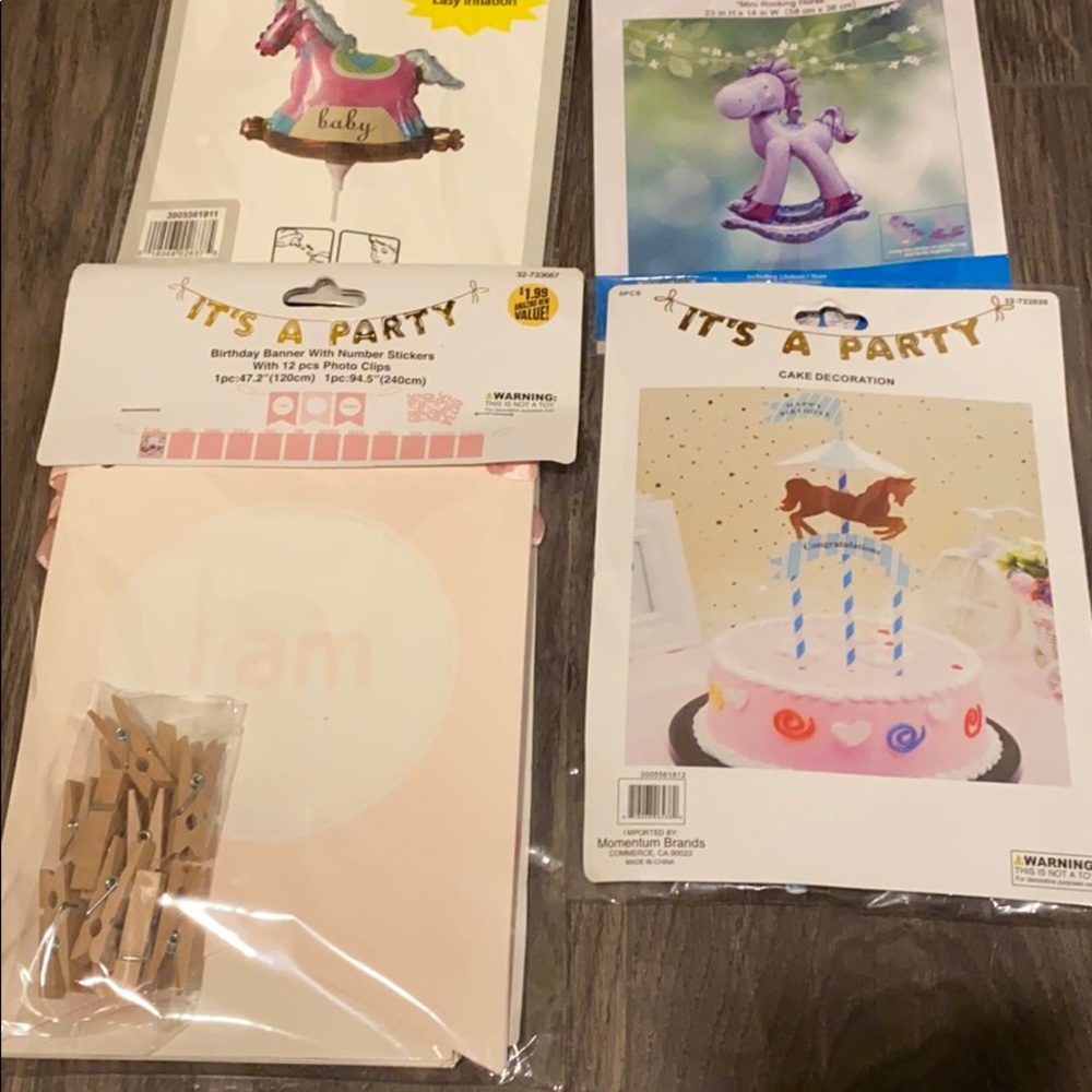 Girls birthday party decoration bundle lot
